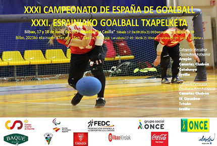 Cartel Campeonato España Goalball