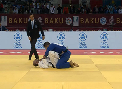 Daniel Gavilán en un momento del combate final