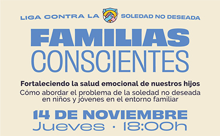 Cartel anunciando el evento de familias