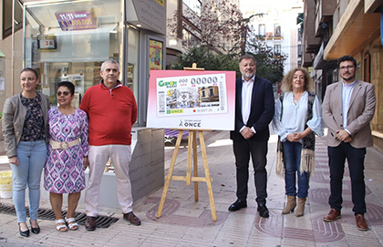 Presentación del cupón dedicado a la calle Carretería de Cuenca