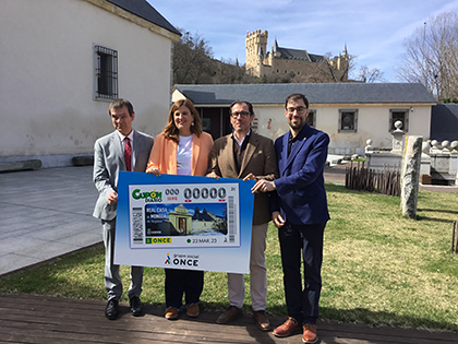 Presentación del cupón de la ONCE dedicado a la Real Casa de Moneda de Segovia