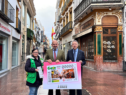 Presentación del cupón dedicado a la calle Sierpes