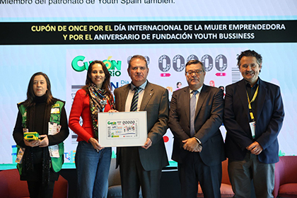 Presentación del cupón dedicado al Día Internacional de la Mujer Emprendedora y el 10 aniversario de la Fundación Youth Business Spain