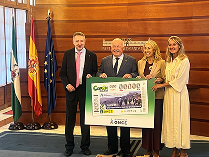 Presentación del cupón de la ONCE dedicado a FAISEM