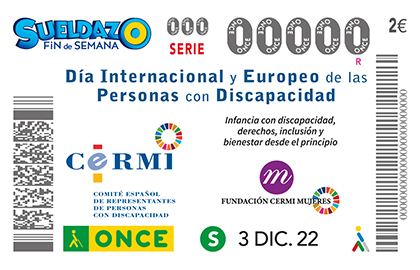 Cupón dedicado al Dia Internacional y Europeo de las Personas con Discapacidad