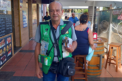 FRANCISCO LÓPEZ AGUIAR, VENDEDOR ONCE QUE HA DADO UN SUELDAZO EN TELDE