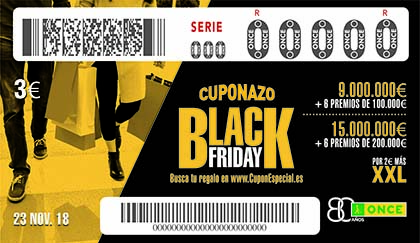 El Cuponazo De La Once Celebra El Black Friday Con 1 000 Tarjetas Regalo