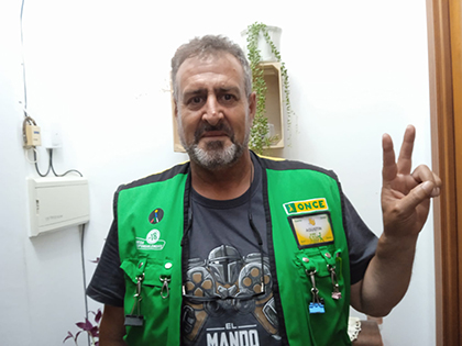Agustín Arteaga, vendedor de la ONCE que ha dado el Cuponazo en Almendralejo