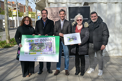 Presentación del cupón dedicado a la Fira de la Candelera