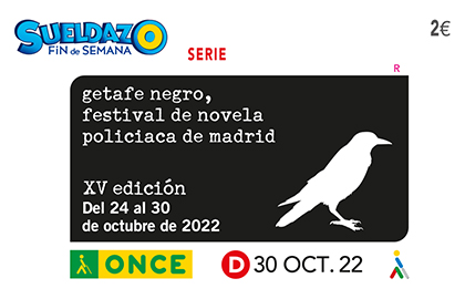 Cupón dedicado a Getafe Negro, festival de novela policiaca de Madrid