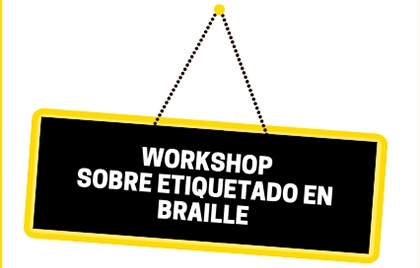 Cartel del Workshop sobre etiquetado en braille