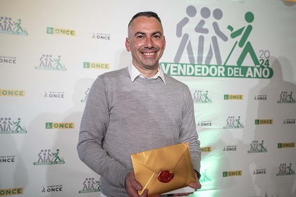 Moisés Mante, mejor vendedor de la ONCE en Cádiz 