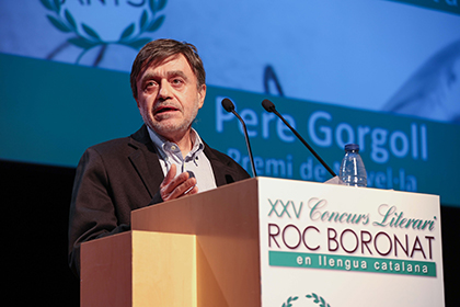 El escritor Pere Gorgoll, ganador del Roc Boronat