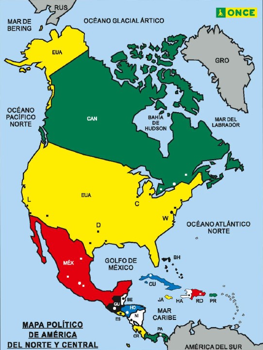 Mapa Político De América Países Y Capitales Web De Once 1141