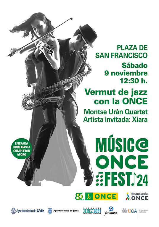 Cartel del concierto Vermut de Jazz con la ONCE